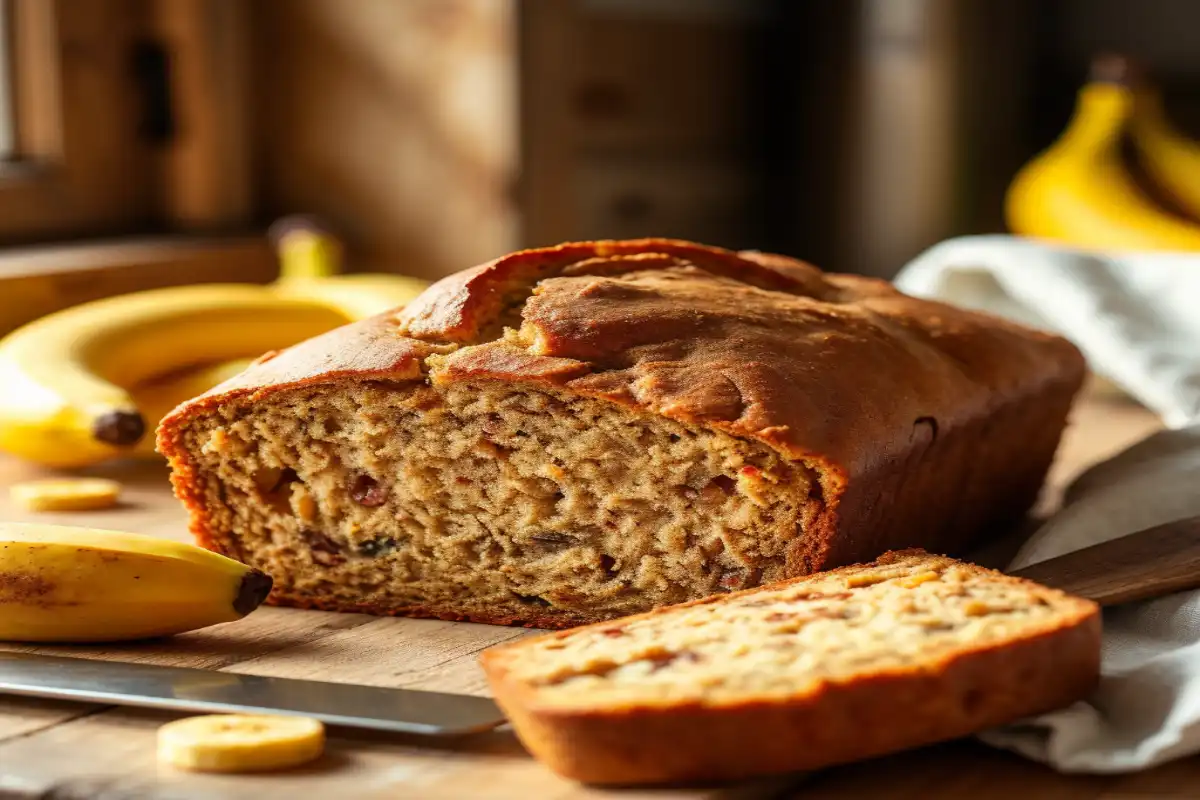 Banana Bread Without Baking Soda and Eggs